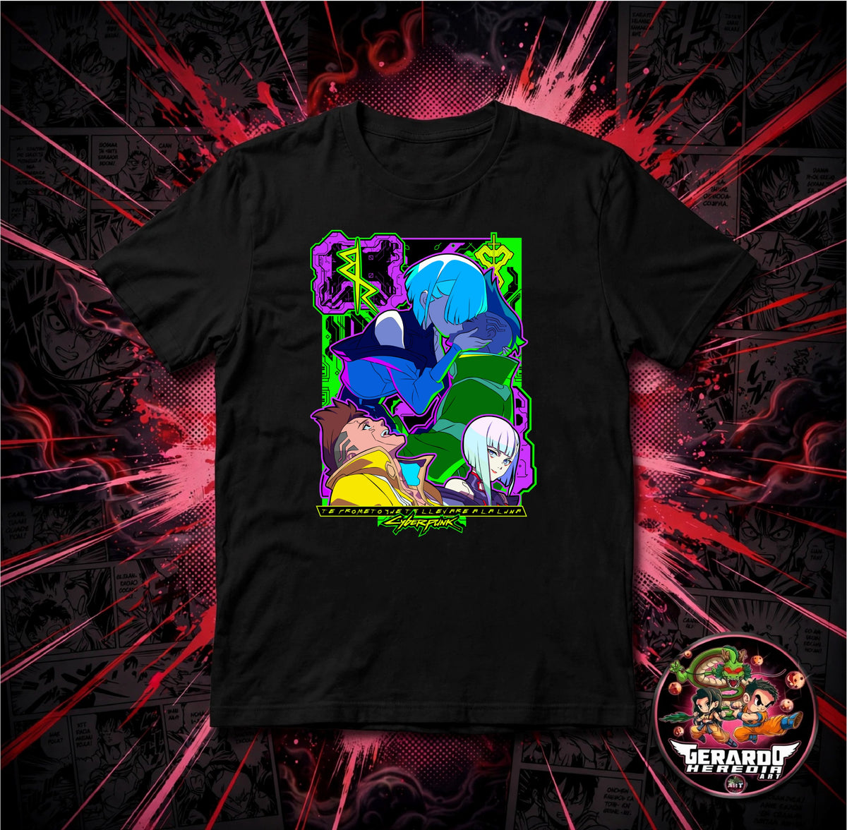 Cyberpunk Edgerunners Lucy David Anime T-Shirt - H-Art Edition