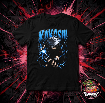 Naruto Kakashi Anime T-Shirt - H-Art Edition