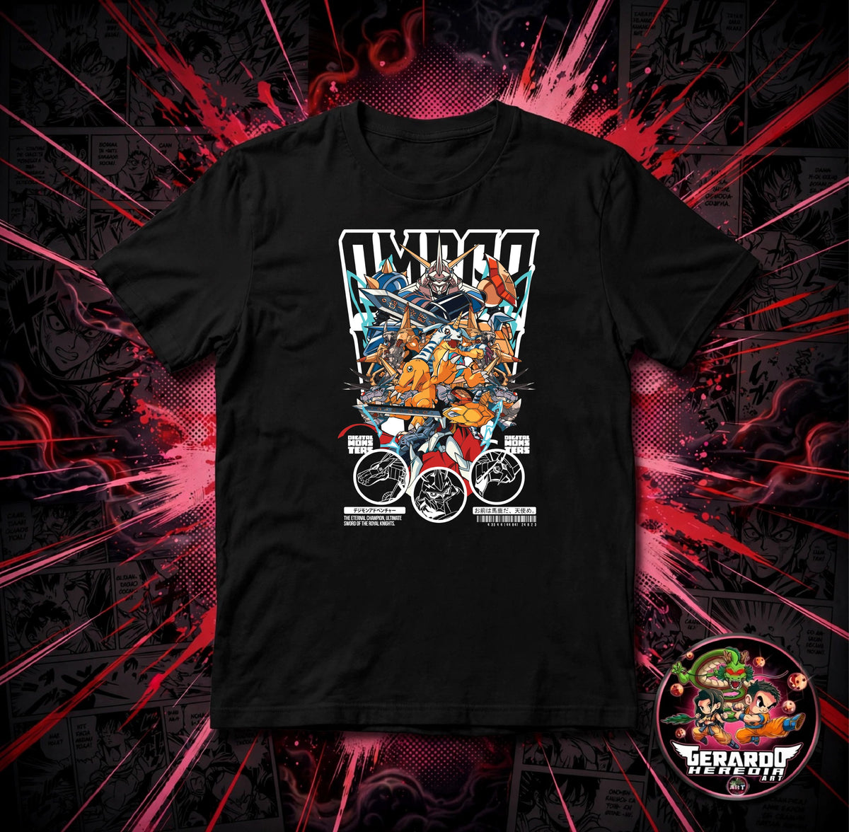 Digimon Omegamon Anime T-Shirt - H-Art Edition