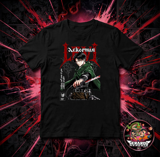 Attack on Titan Levi Ackerman Anime T-Shirt - H-Art Edition