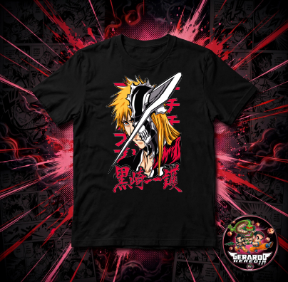 Bleach Ichigo Kurosaki Anime T-Shirt - H-Art Edition