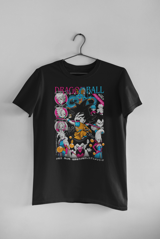 Dragon Ball DAIMA – Kid Goku – Dragon Balls Collage Design