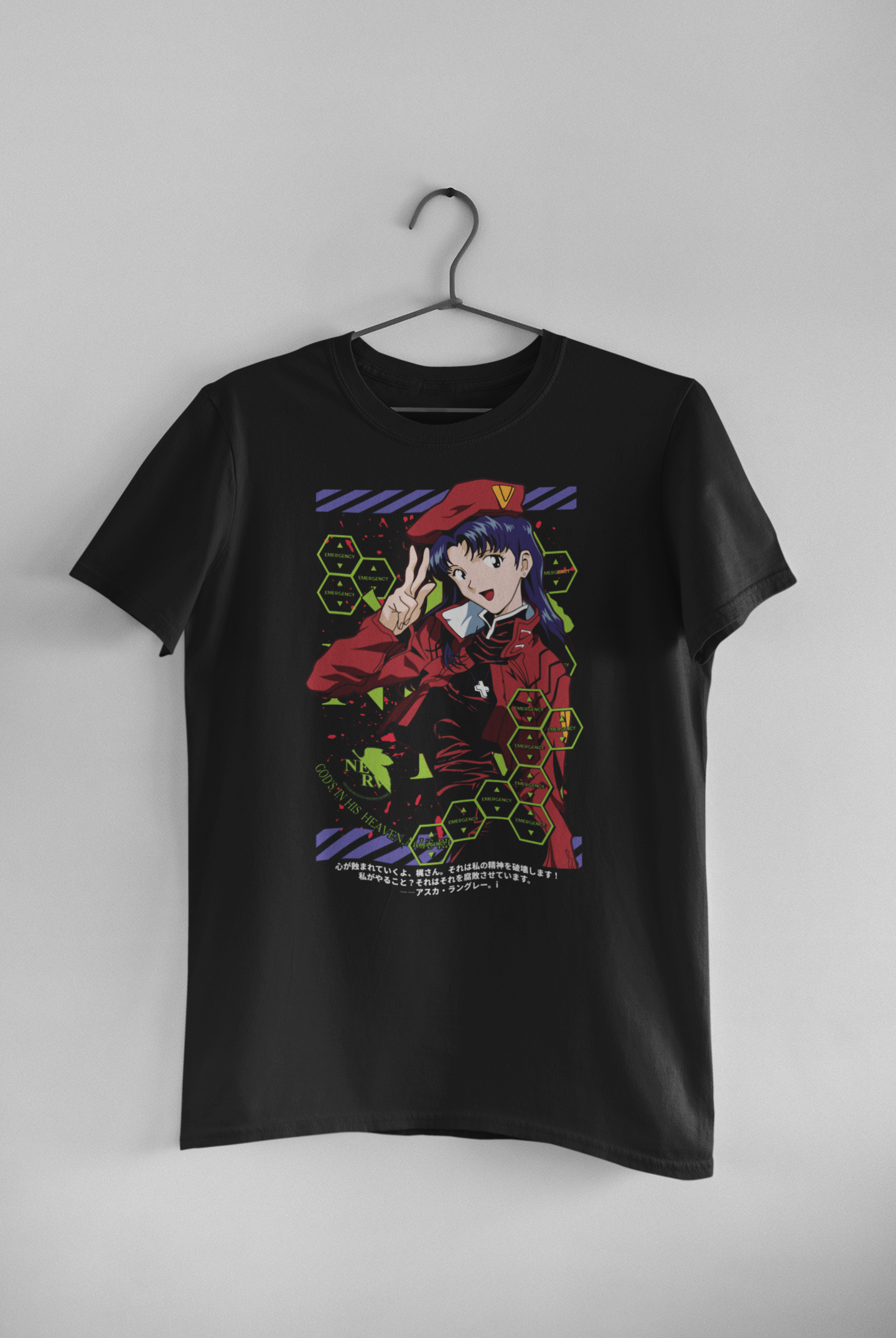 Neon Genesis Evangelion/ Misato Katsuragi T-Shirt – NERV Spirit