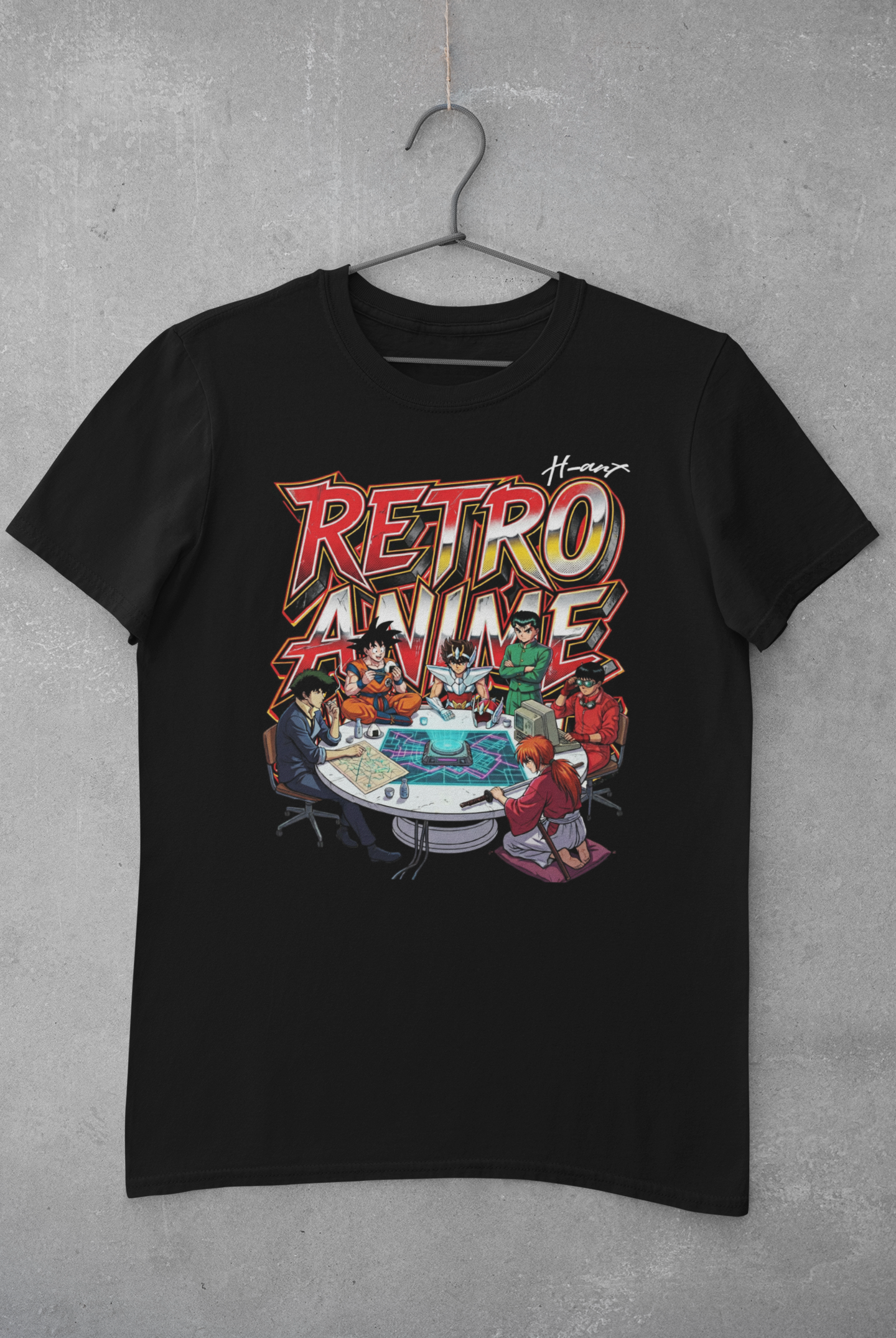 Retro Anime Legends Goku-Seiya-Yusuke-Kenshin-Spike