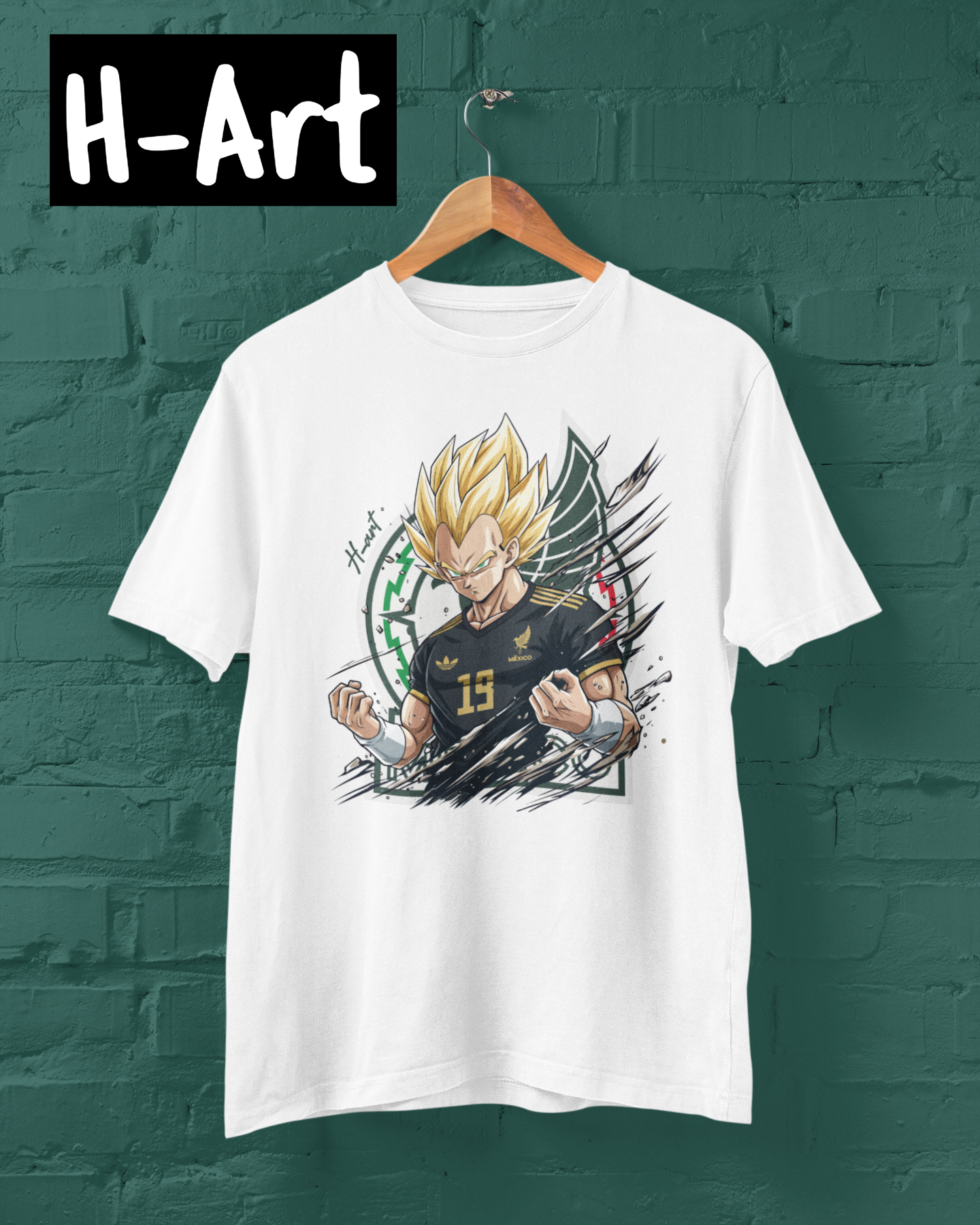Super Saiyan Vegeta-Mexican Team Edition Tee