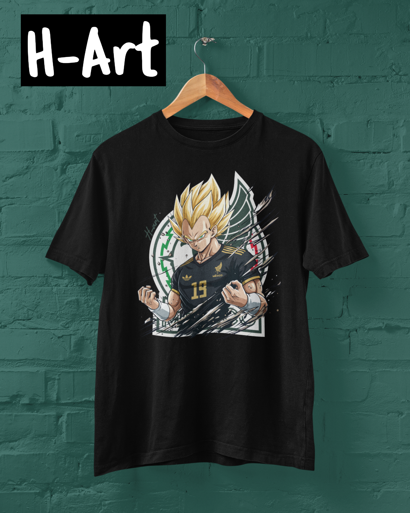 Super Saiyan Vegeta-Mexican Team Edition Tee