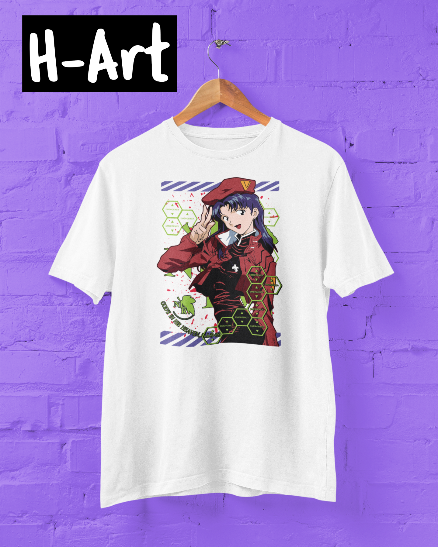 Neon Genesis Evangelion/ Misato Katsuragi T-Shirt – NERV Spirit