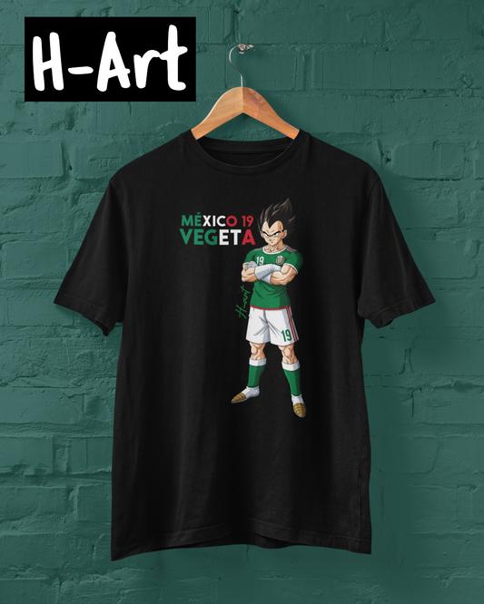 Playera Vegeta México 19 – Orgullo Saiyajin 🇲🇽